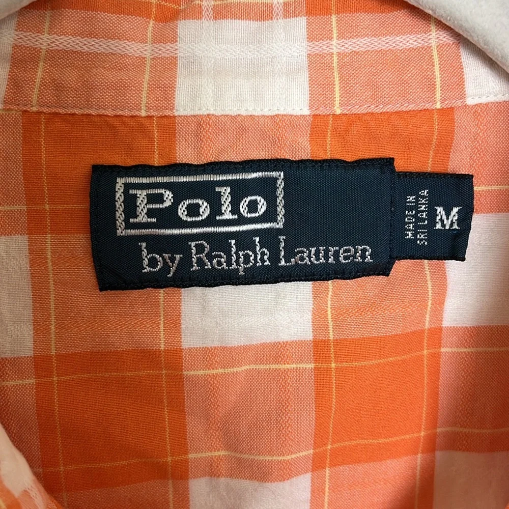Polo Ralph Lauren Plaid Snap Front Western Shirt Sz M